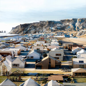 Vik masterplan 1st prize winner architecture aerial sastudio
