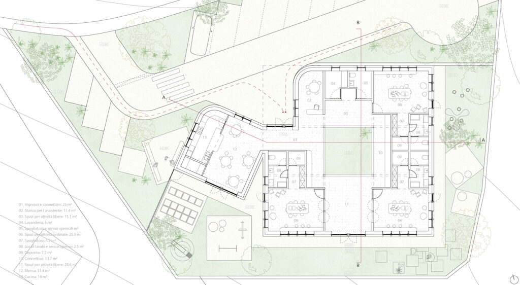 italy kindergarten school sastudio awarded finalist winner 2nd place