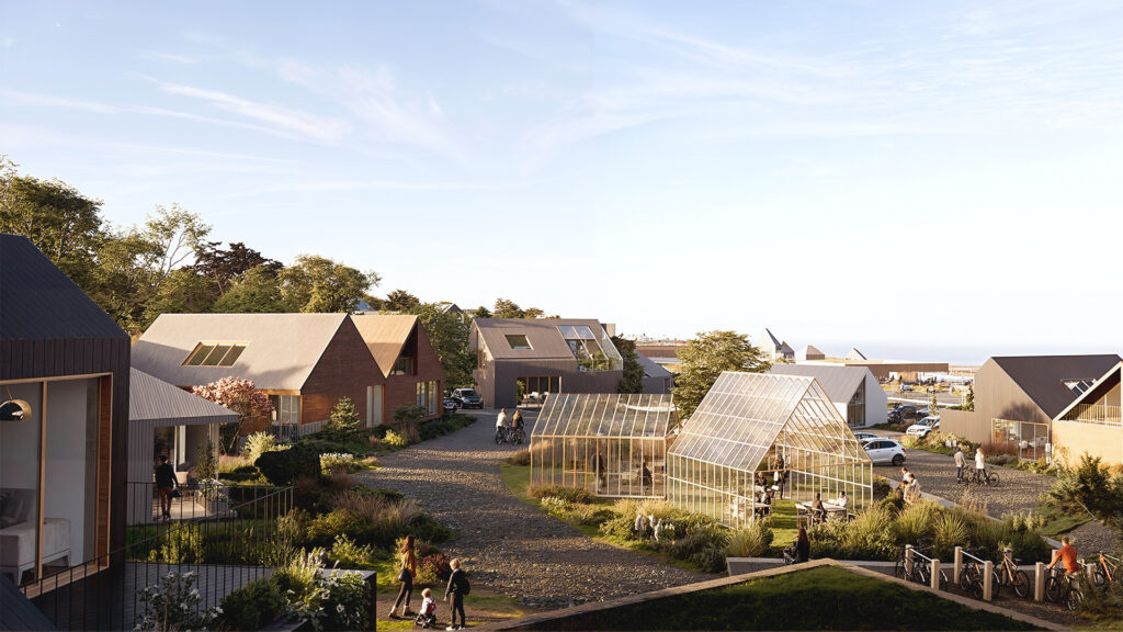 Vik masterplan 1st prize winner architecture aerial sastudio