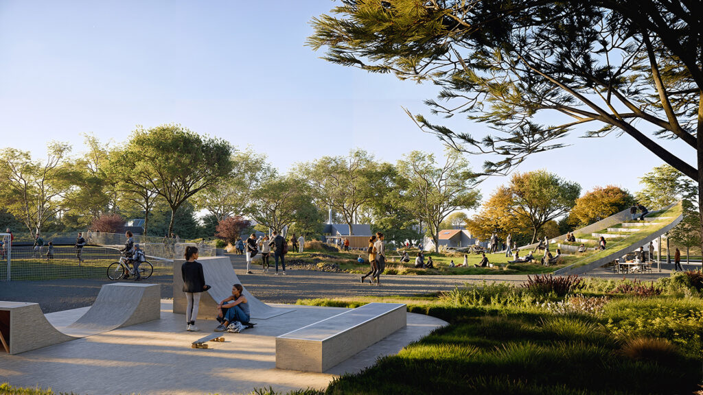 Vik masterplan 1st prize winner architecture aerial sastudio