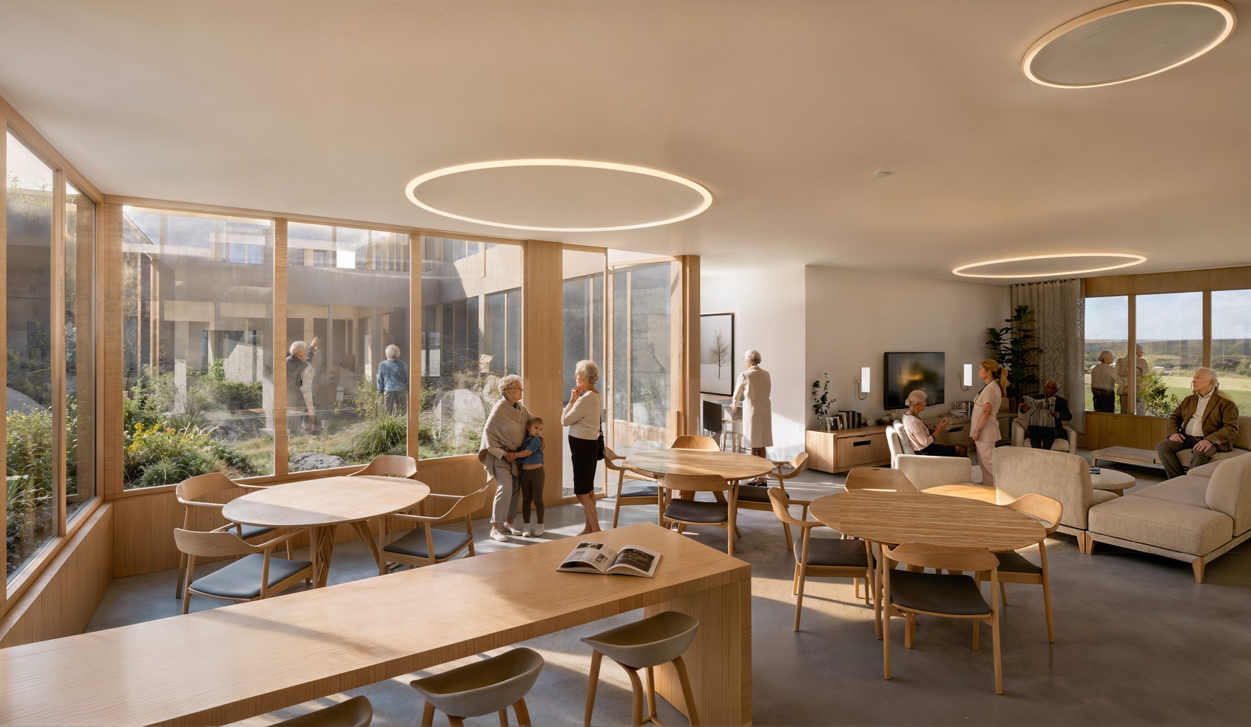 husavik nursing home winner senior center sastudio architecture iceland award first prize construction