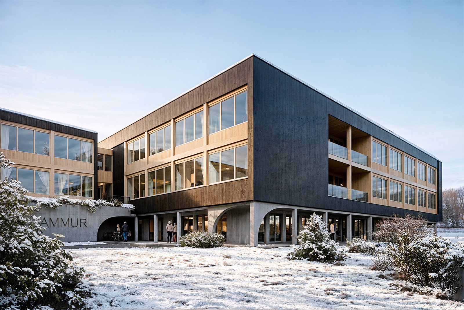 husavik nursing home winner senior center sastudio architecture iceland award first prize construction